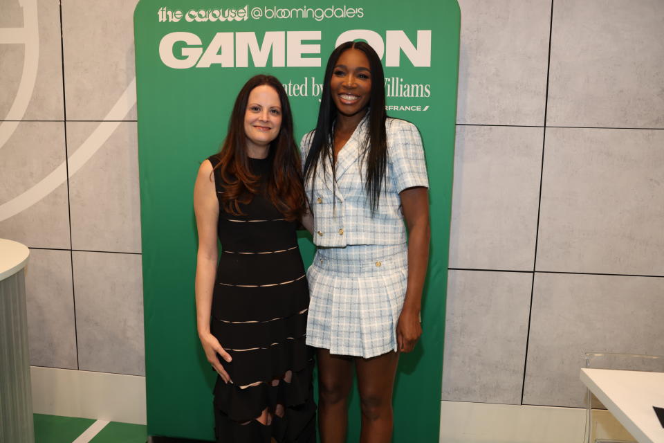 Denise Magid and Venus Williams  