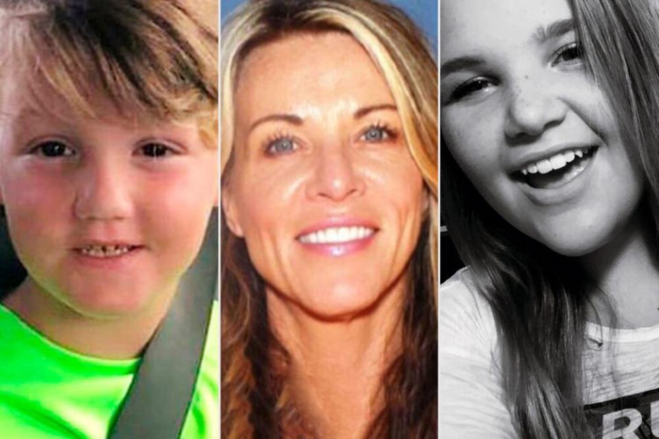 J.J. Vallow, at left, his mom Lori Vallow and sister Tylee Ryan | Rexburg Police Department