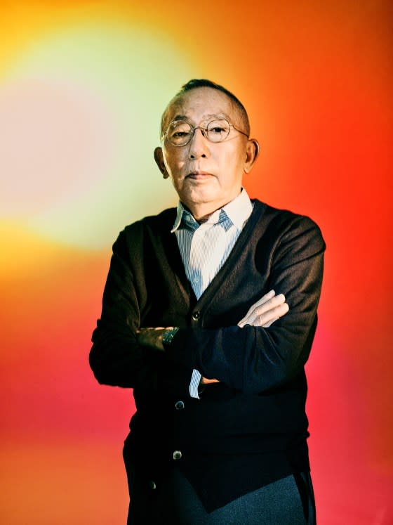 Tadashi Yanai at Uniqlo’s Ariake headquarters on Sept. 15.<span class="copyright">Ko Tsuchiya for TIME</span>