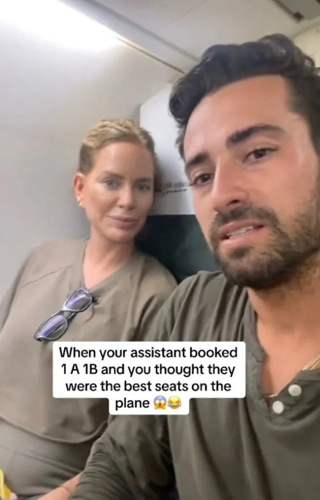 Carrallo and Stanbury noticed that their seats didn’t recline. TikTok/@sergiocarrallo