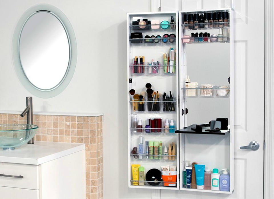 <body> <p>Creative storage solutions make a big difference in a half bath. The back of the door, for example, offers prime organizational real estate that often goes unused. Over-the-door mirrors, towel racks, and even <a rel="nofollow noopener" href=" http://www.bobvila.com/slideshow/boring-bathroom-7-fixes-for-an-old-medicine-cabinet-48190?bv=yahoo" target="_blank" data-ylk="slk:medicine cabinet;elm:context_link;itc:0;sec:content-canvas" class="link ">medicine cabinet</a> alternatives like this one can work miracles by opening up space in other, more crowded areas of the bathroom. </p> <p><strong>Related: <a rel="nofollow noopener" href=" http://www.bobvila.com/slideshow/the-best-9-storage-spots-you-aren-t-already-using-48878?bv=yahoo" target="_blank" data-ylk="slk:The Best 9 Storage Spots You Aren't Already Using;elm:context_link;itc:0;sec:content-canvas" class="link ">The Best 9 Storage Spots You Aren't Already Using</a> </strong> </p> </body>