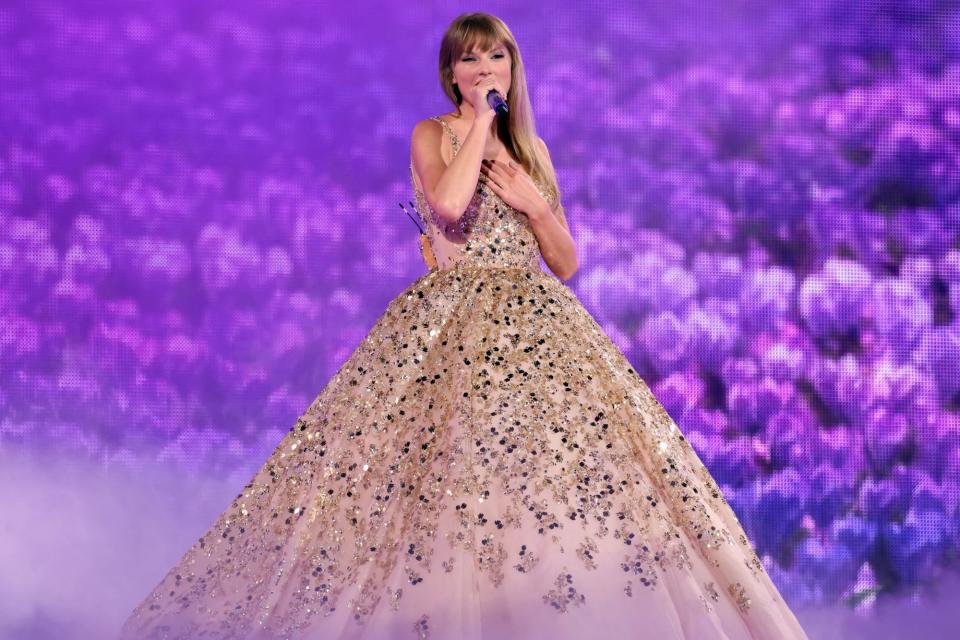 Taylor Swift's Nicole + Felicia gown for her Speak Now set