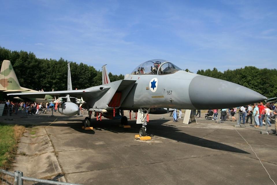 The Israeli Air Force F-15D Baz '957' involved in the incident, seen here in 2011.