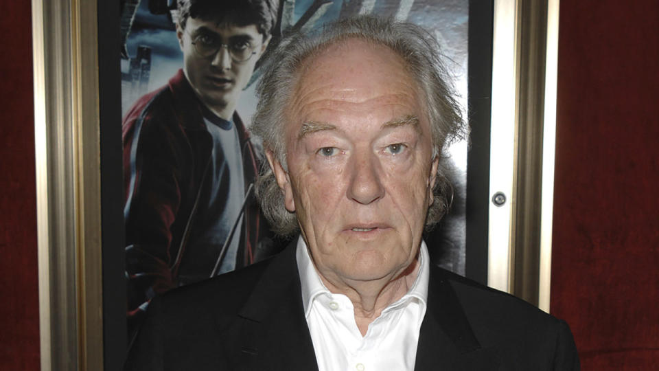 FILE – Actor Michael Gambon attends the premiere of “Harry Potter and the Half Blood Prince”, in New York, on Thursday, July 9, 2009. Actor Michael Gambon, who played Dumbledore in the later <span class="caas-xray-inline-tooltip"><span class="caas-xray-inline caas-xray-entity caas-xray-pill rapid-nonanchor-lt" data-entity-id="Harry_Potter_(film_series)" data-ylk="cid:Harry_Potter_(film_series);pos:3;elmt:wiki;sec:pill-inline-entity;elm:pill-inline-text;itc:1;cat:MovieSeries;" tabindex="0" aria-haspopup="dialog"><a href="https://search.yahoo.com/search?p=Harry%20Potter" data-i13n="cid:Harry_Potter_(film_series);pos:3;elmt:wiki;sec:pill-inline-entity;elm:pill-inline-text;itc:1;cat:MovieSeries;" tabindex="-1" data-ylk="slk:Harry Potter films;cid:Harry_Potter_(film_series);pos:3;elmt:wiki;sec:pill-inline-entity;elm:pill-inline-text;itc:1;cat:MovieSeries;" class="link ">Harry Potter films</a></span></span>, has died at age 82, his publicist says. (AP Photo/Peter Kramer, File)