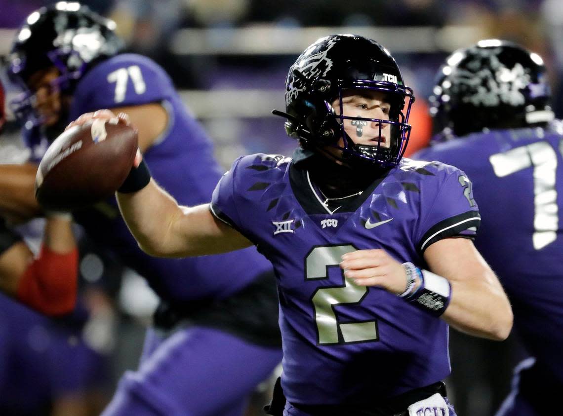 TCU quarterback Chandler Morris led Highland Park to a state title. (Special to the Star-Telegram Bob Booth)