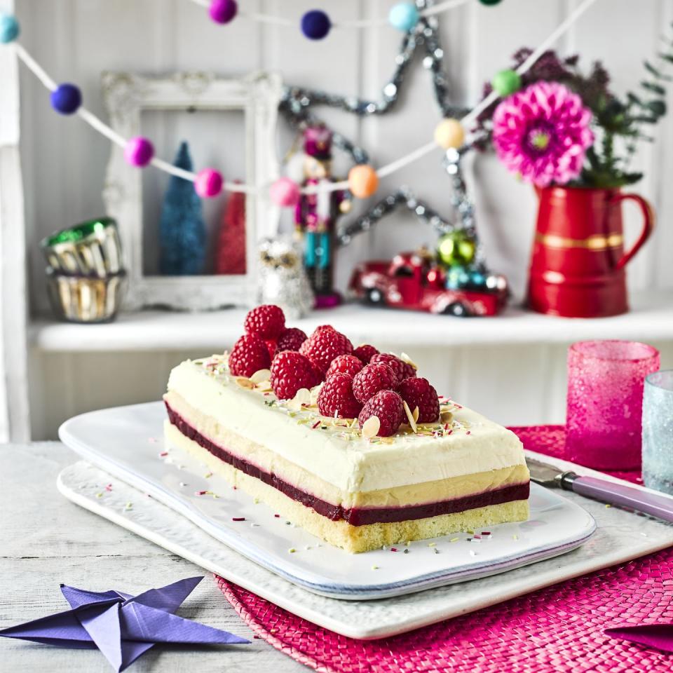 <p>An impressive way to serve a classic trifle, this layered loaf makes the perfect <a href="https://www.goodhousekeeping.com/uk/food/recipes/g551624/dinner-party-ideas/" rel="nofollow noopener" target="_blank" data-ylk="slk:dinner party;elm:context_link;itc:0;sec:content-canvas" class="link ">dinner party</a> dessert. Everyone will be requesting the recipe!</p><p><strong>Recipes: <a href="https://www.goodhousekeeping.com/uk/food/recipes/a29829274/trifle-layer-loaf/" rel="nofollow noopener" target="_blank" data-ylk="slk:Trifle Layer Loaf;elm:context_link;itc:0;sec:content-canvas" class="link ">Trifle Layer Loaf</a></strong></p>