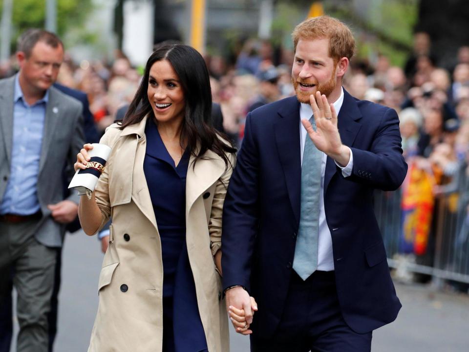 Meghan and Prince Harry visit the Royal Botanic Gardens in Melbourne, Australia on 18 October 2018: Getty Images