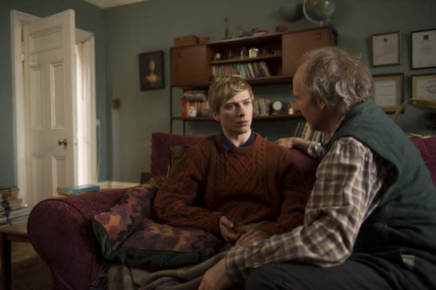 Will Tudor as Odi and William Hurt as George  - Humans _ Season 1, Episode 6 - Photo Credit: Des Willie/Kudos/AMC/C4