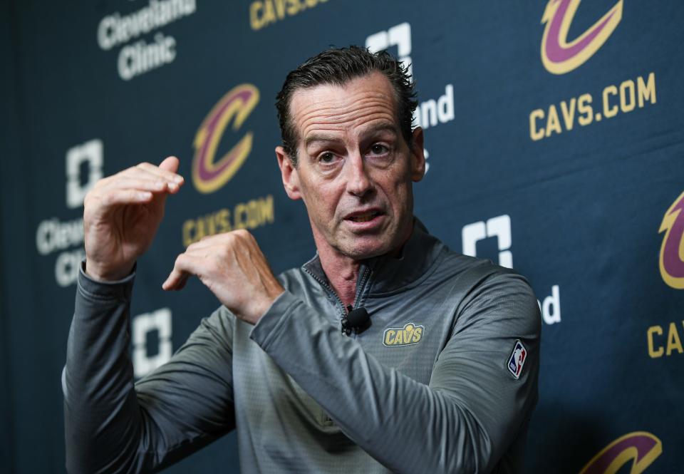 Kenny Atkinson is the new head coach of the Cleveland Cavaliers, Monday, July 1, 2024, in Independence.