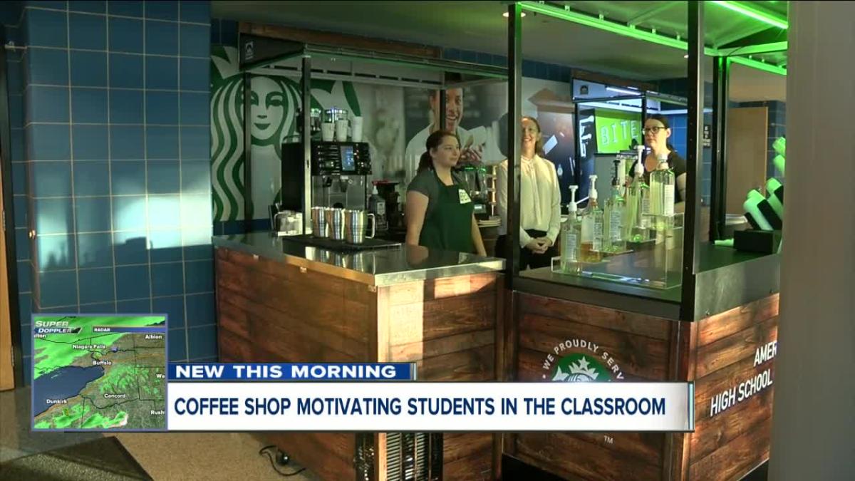 Niagara Falls High School's Starbucks coffee shop motivates students in the  classroom