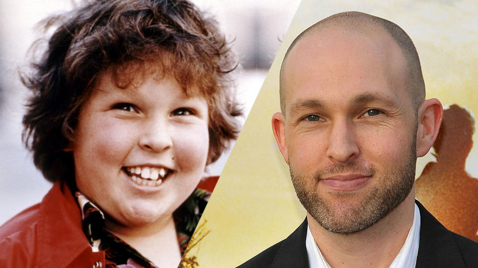 Jeff Cohen then and now (credit: Warner Brothers)