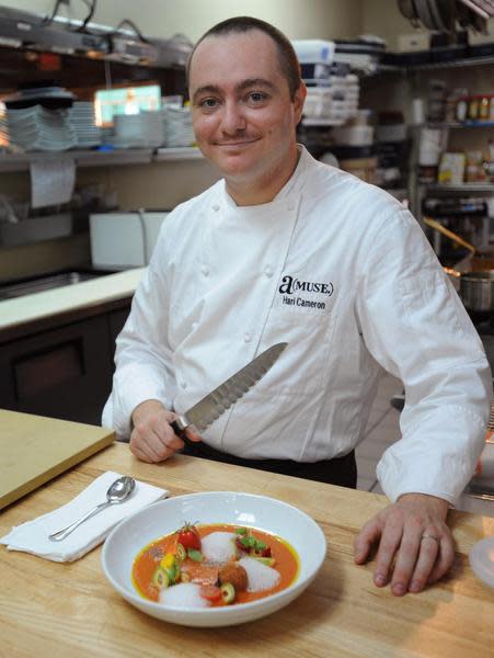 Hari Cameron, chef/owner of (a)Muse restaurant in Rehoboth, has been a James Beard Award semifinalists three times.