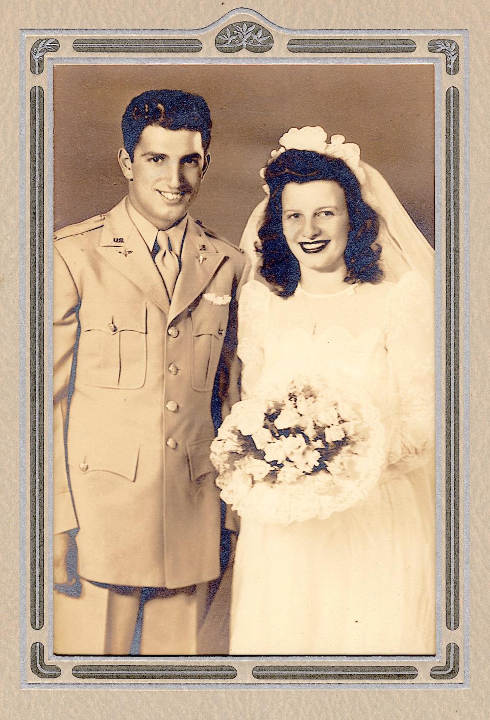 John and Mary Stellitano (known as Guy and Mimi to their families) on their wedding day in May 1944.