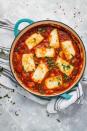 <p>This recipe features halloumi and white beans baked in a rich, smoky, Spanish-inspired tomato sauce! It's the best one pot vegetarian meal that is on the table in just 30 minutes. </p><p>Get the <a href="https://www.happyveggiekitchen.com/halloumi-bake/" rel="nofollow noopener" target="_blank" data-ylk="slk:Smoky Tomato & Halloumi Bake;elm:context_link;itc:0;sec:content-canvas" class="link ">Smoky Tomato & Halloumi Bake</a> recipe.</p><p>Recipe from <a href="https://www.happyveggiekitchen.com/" rel="nofollow noopener" target="_blank" data-ylk="slk:Happy Veggie Kitchen;elm:context_link;itc:0;sec:content-canvas" class="link ">Happy Veggie Kitchen</a>.</p>