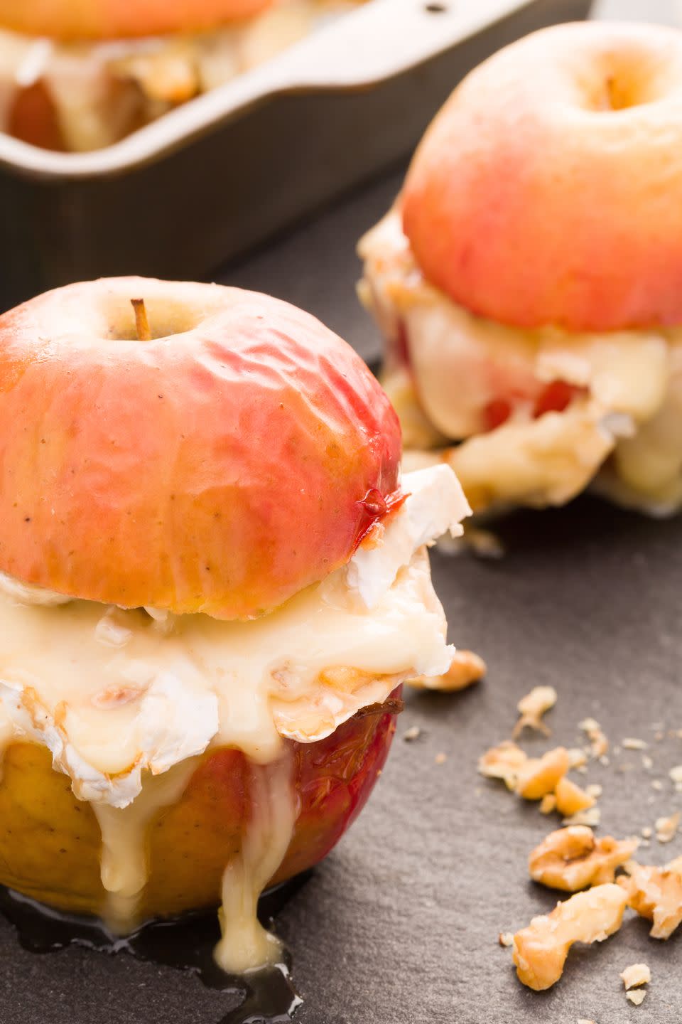 Baked Apples with Brie and Honey