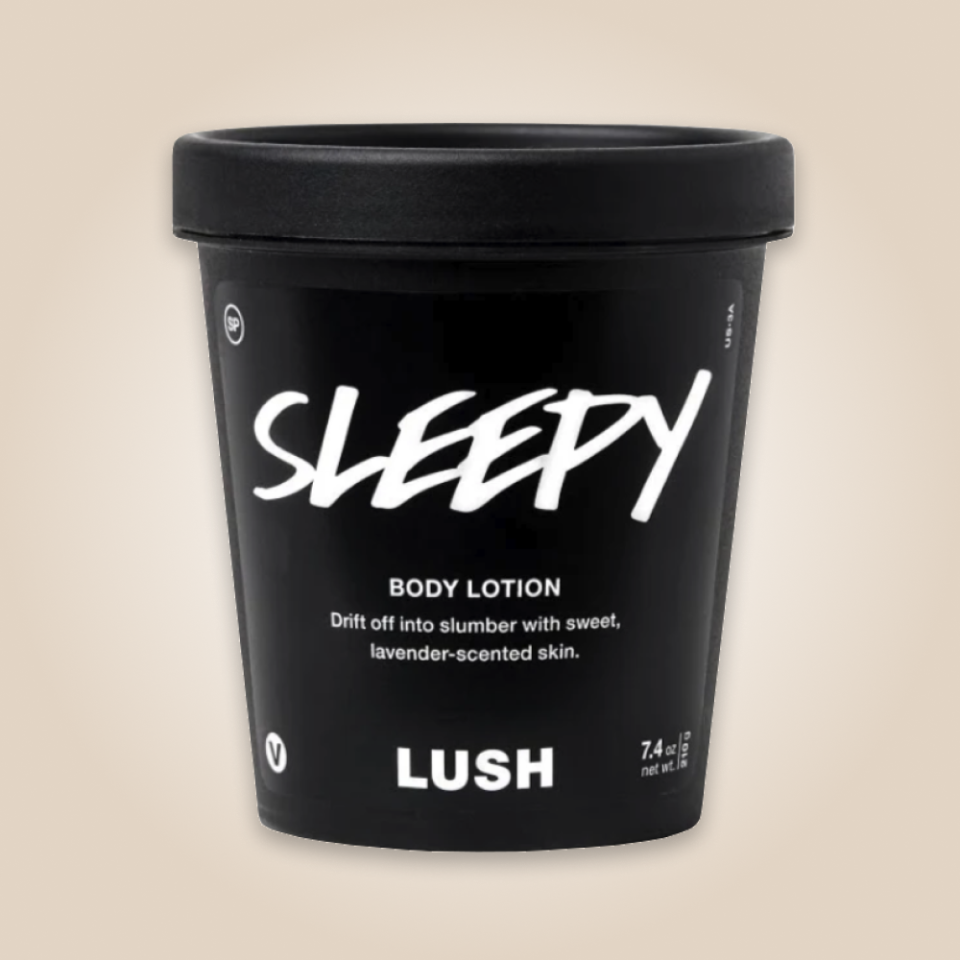 <p><a href="https://www.lush.com/us/en_us/p/sleepy-body-lotion" rel="nofollow noopener" target="_blank" data-ylk="slk:Shop Now;elm:context_link;itc:0;sec:content-canvas" class="link ">Shop Now</a></p><p>Sleepy Body Lotion</p><p>lush.com</p><p>$15.00</p><span class="copyright">Hearst Owned</span>