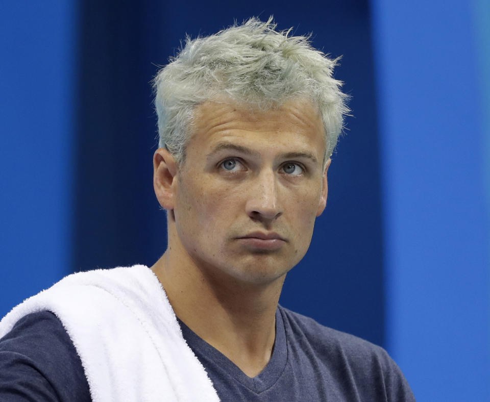 Olympic swimmer Ryan Lochte in Rio de Janeiro, August 2016. (Photo: Michael Sohn/AP)