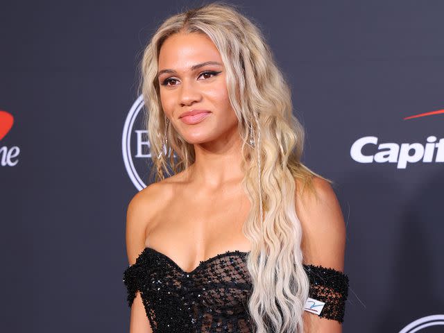 <p>Leon Bennett/Getty</p> Trinity Rodman attends the 2022 ESPYs