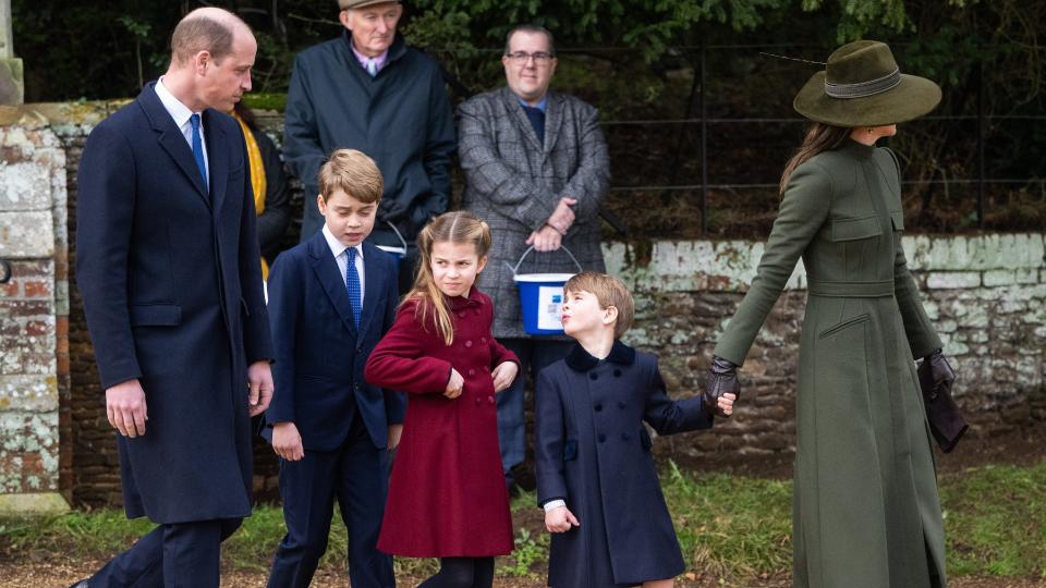 Prince William, Kate Middleton, George, Charlotte and Louis on Christmas morning 2022