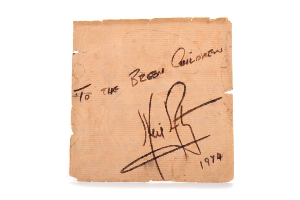 Neil Armstrong’s autograph (McTear’s/PA)