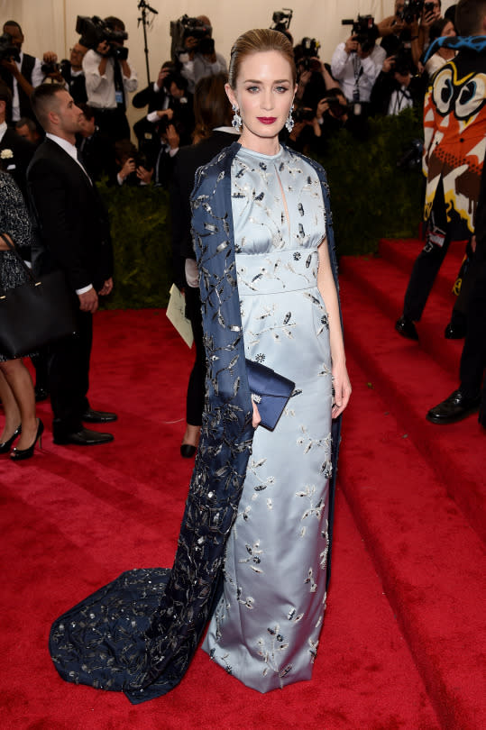 Emily Blunt in Prada.