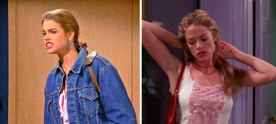 In 1993, Denise Richards starred on Seinfeld as Molly, the 15-year-old daughter of the NBC chairman whom George is caught perving on. Seven years later, she appeared on Friends as Ross and Monica Geller's cousin, Cassie.