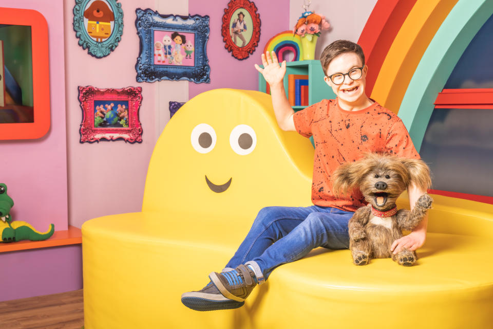 George Webster is excited to be working with Dodge in the CBeebies House. (BBC)
