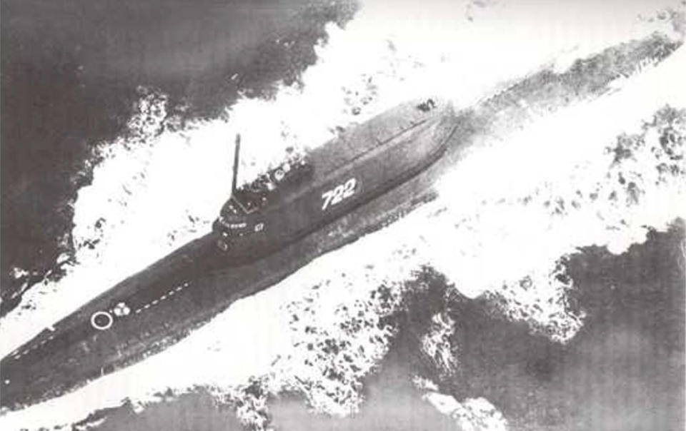 The Soviet submarine K-129.