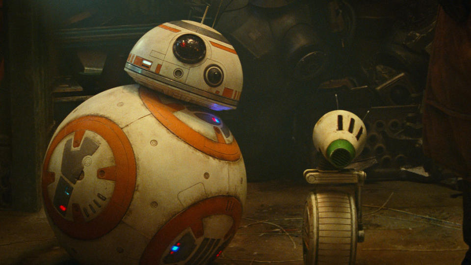 BB-8 and D-O in 'Star Wars: The Rise of Skywalker'. (Credit: Disney/Lucasfilm)