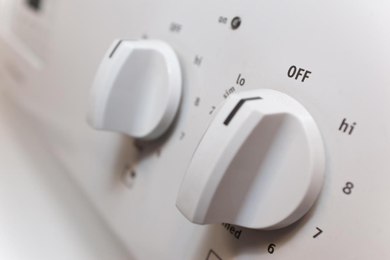 knobs on an oven