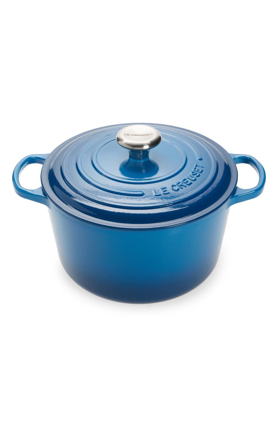 <p><strong>Le Creuset</strong></p><p>nordstrom.com</p><p><a href="https://go.redirectingat.com?id=74968X1596630&url=https%3A%2F%2Fwww.nordstrom.com%2Fs%2F5-25-quart-deep-dutch-oven%2F6864775&sref=https%3A%2F%2Fwww.harpersbazaar.com%2Ffashion%2Ftrends%2Fg40227936%2Fnice-saves-june-8-2022%2F" rel="nofollow noopener" target="_blank" data-ylk="slk:Shop Now" class="link ">Shop Now</a></p><p><del>$380</del> <strong>$250 (34% OFF)</strong></p><p>Whether you're looking to fry, bake, or roast, we spotted a can't-miss deal on one of Le Creuset's cast iron dutch ovens for 34 percent off its original price. </p>