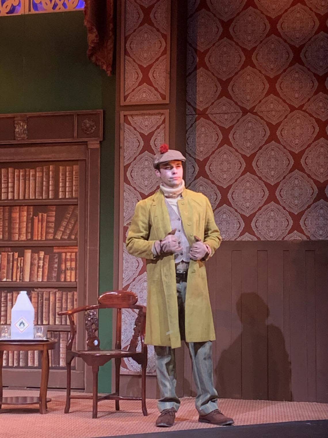 Benjamin Leon IV, the founder of Loxen Entertainment, as Max in the company’s “The Play That Goes Wrong.”