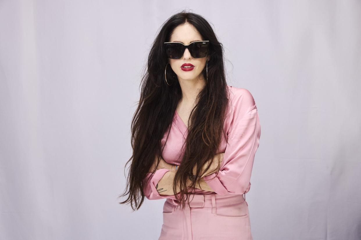 Jaime Wyatt backstage at ACL Fest.