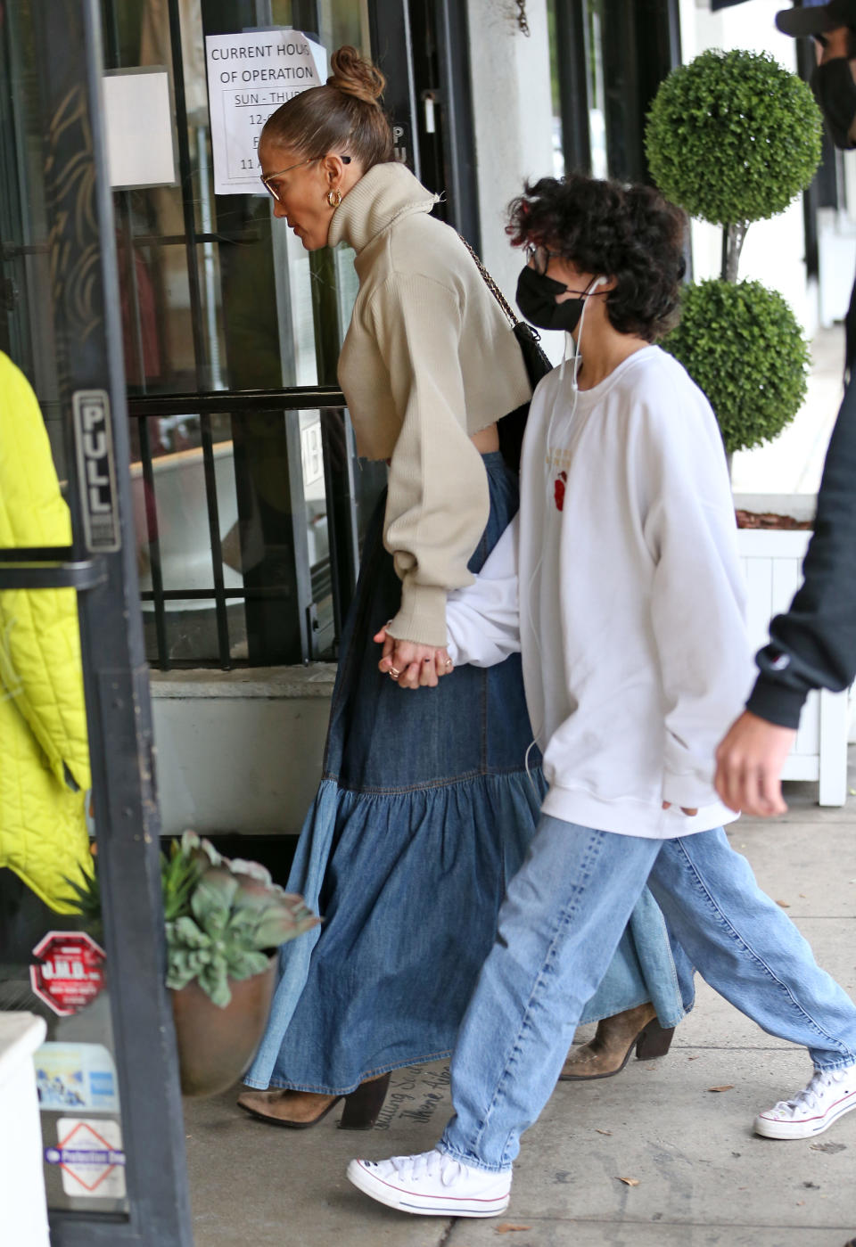 Jennifer Lopez and her daughter go shopping at The Grove in Los Angeles on Jan. 15. - Credit: TheCelebrityfinder/MEGA