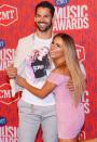 Her man's a super fan: Eric Decker showed his support for wife Jessie James Decker on the red carpet at the 2019 CMT Music Awards. 