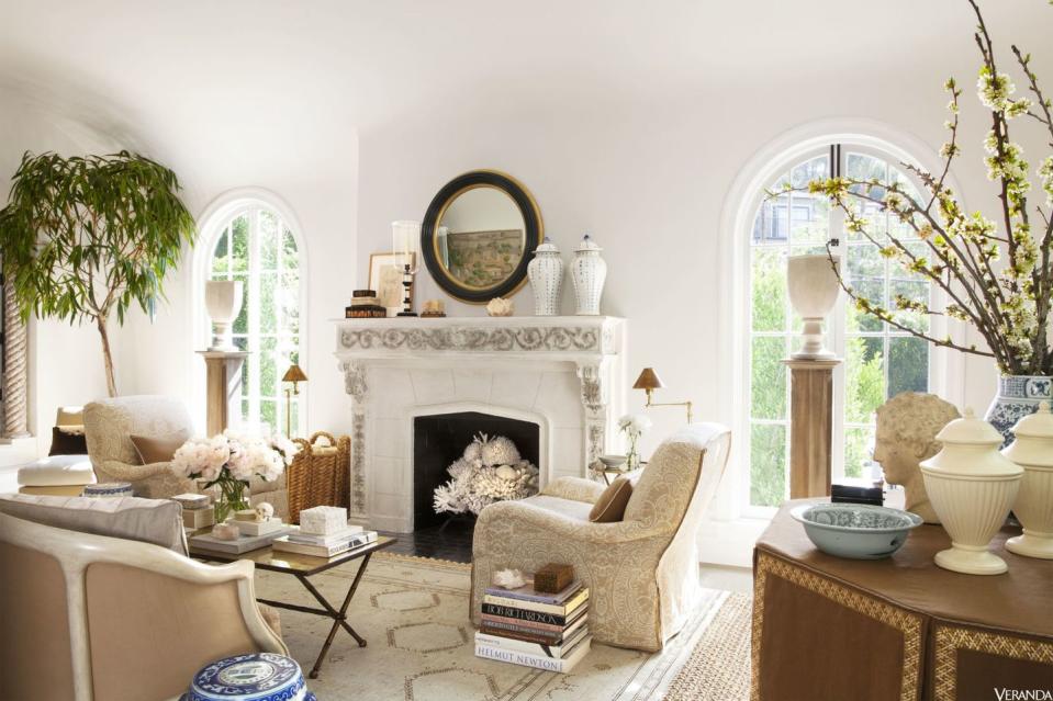 A Graceful Living Room in the Hollywood Hills