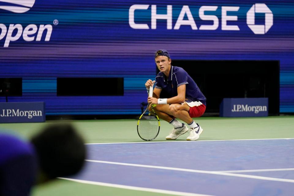 Cramp got the better of Holger Rune (Frank Franklin II/AP) (AP)