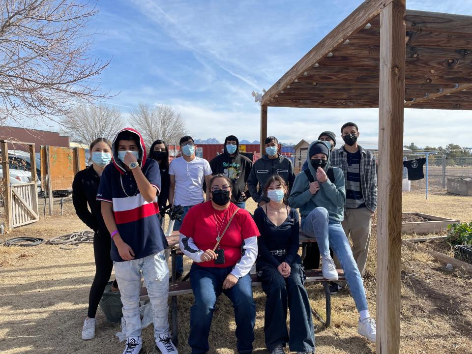 Students from the New America School spent Martin Luther King Jr. Day volunteering at Community of Hope. About 60 students volunteered at different locations around Las Cruces, which is an annual tradition.