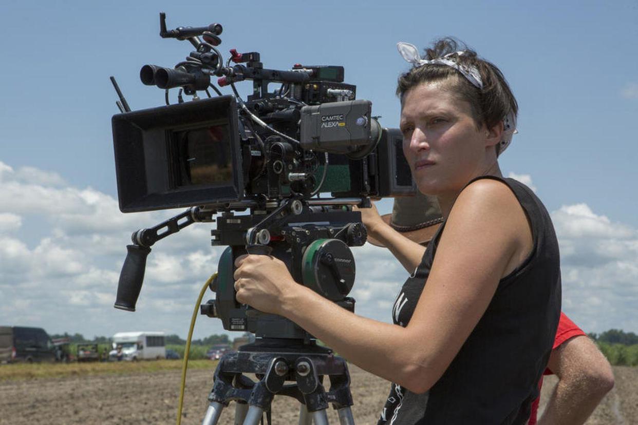 Cinematographer Rachel Morrison on the set of