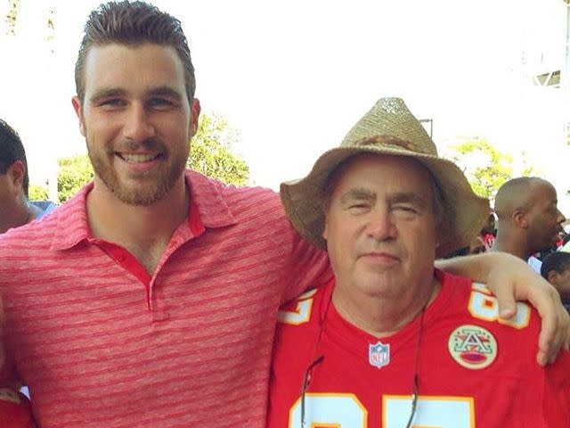 Travis Kelce Instagram Travis Kelce with his father Ed