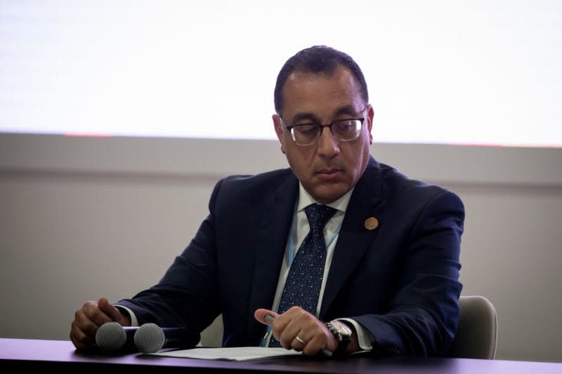 Egyptian Prime Minister Mostafa Madbouly attends the Egypt Partnership Agreements for the Climate Transition session on the sidelines of the 2022 United Nations Climate Change Conference COP27. Gehad Hamdy/dpa