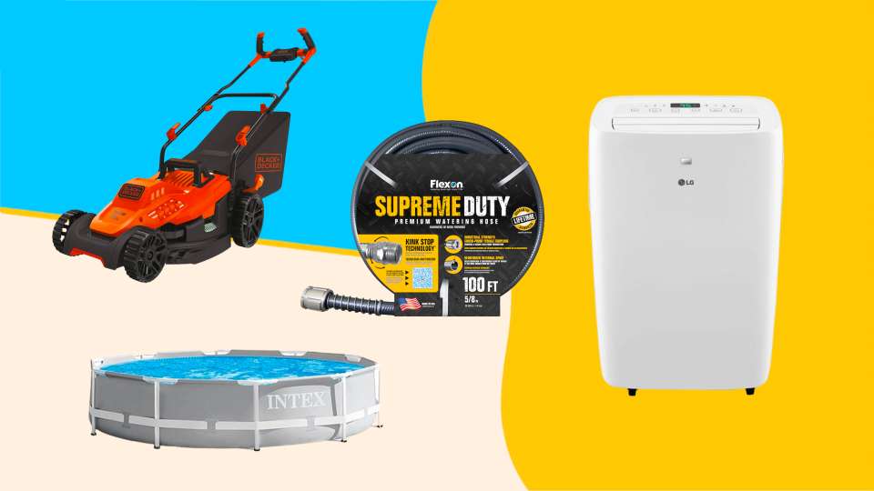 Shop all the best summer deals on lawn mowers, pool floats, travel accessories and more.
