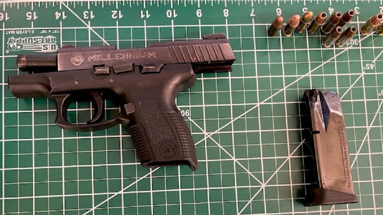 <div>TSA officers at Reagan National Airport intercepted this loaded gun at a security checkpoint on April 24. The same gun was detected at the Pensacola International Airport in 2019. (Photo: TSA)</div>