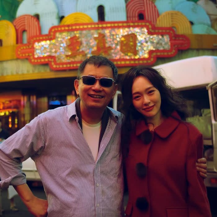 Tiffany Tang alongside director Wong Kar Wai