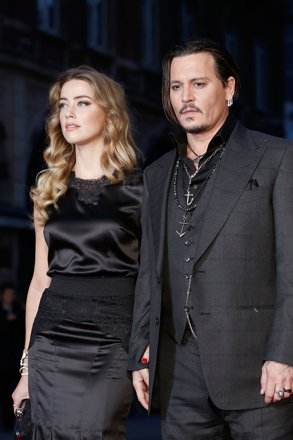 Heard and Depp at a 2015 film premiere, years before their contentious court battles (Getty)