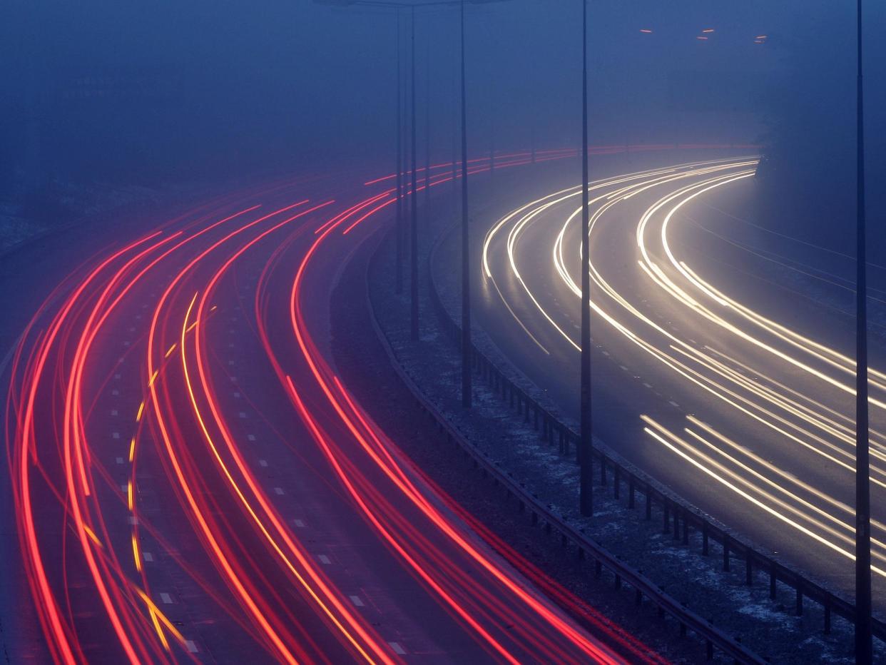 Department for Transport plans to open 'smart' motorways by converting hard shoulder into fourth lane, which could expose nearby residents to even worse pollution: Dan Kitwood/Getty