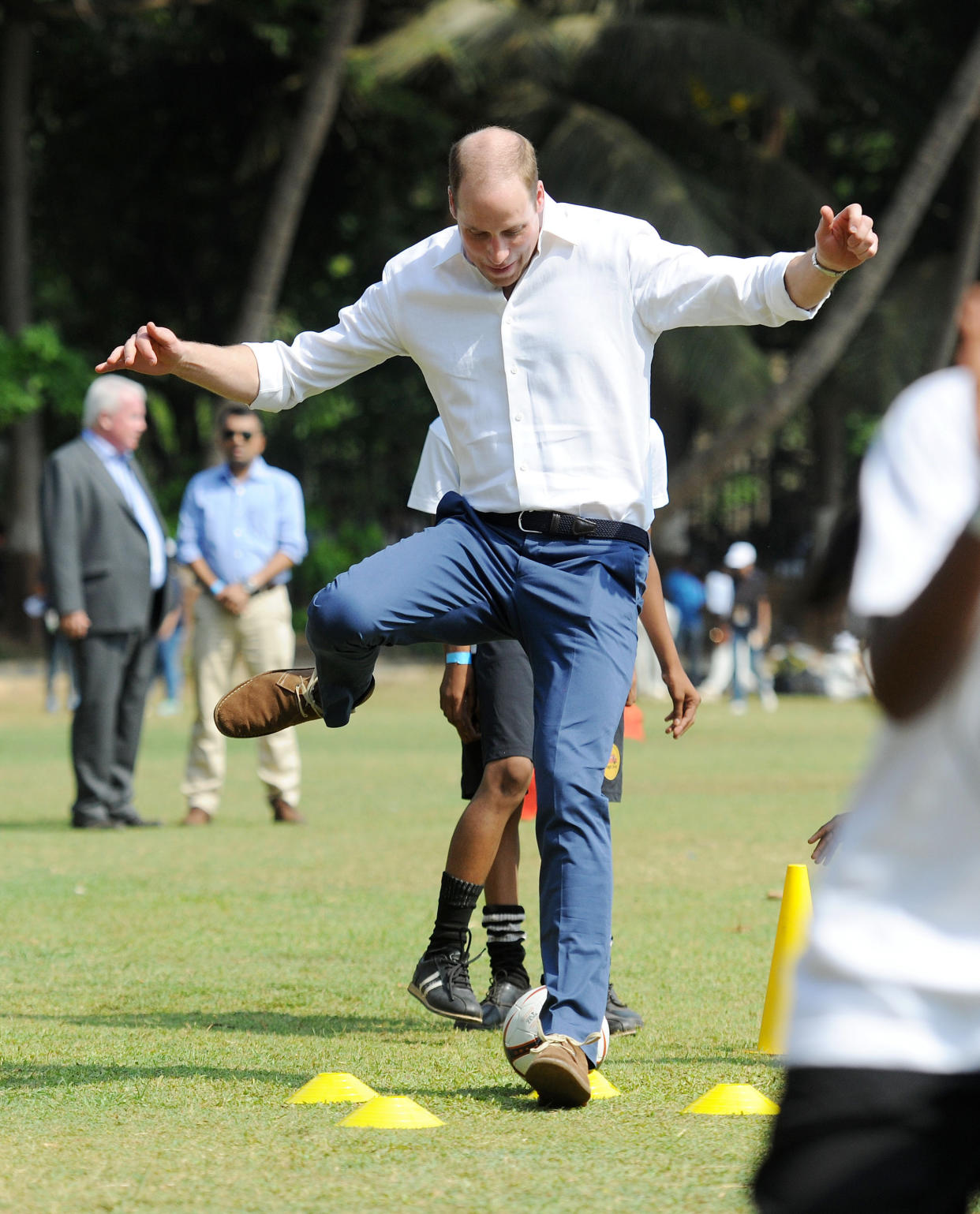 The Duke & Duchess Of Cambridge Visit India & Bhutan - Day 1