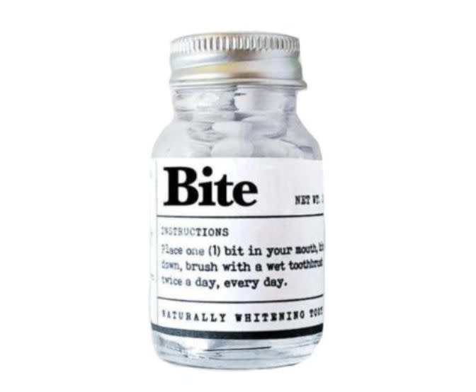 These&nbsp;Bite Toothpaste Bits Mints are zero waste thanks to the reusable glass jars. <strong><a href="https://fave.co/2uJlxCQ" target="_blank" rel="noopener noreferrer">Find them for $12 on Bite.</a></strong>
