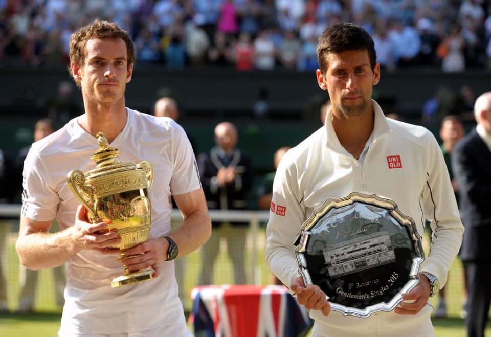 Andy Murray, left, was unhappy with the situation faced by rival Novak Djokovic (Adam Davy/PA) (PA Archive)