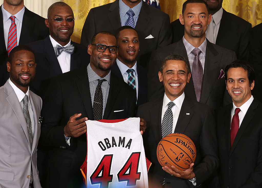 LeBron James and Barack Obama